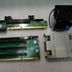 DELL POWEREDGE SERVER R520 DUAL CPU PROCESSORS UPGRADE KIT RISERS FAN HEATSINK