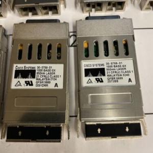 CISCO SYSTEMS 30-0759-01 1000BASE-SX GBIC 850nm Transceiver Module