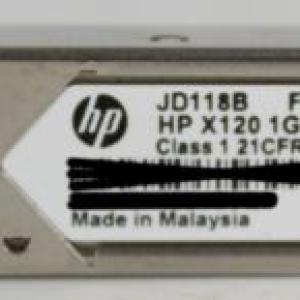 HP JD118B FTLF8519P3BNL-HZ X120 1G SFP LC SX 850nm SFP Transceiver Module