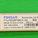 Finisar 8GB Fiber Channel 850nm SFP Optical Transceiver FTLF8528P3BCV-QL
