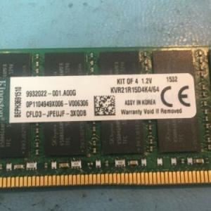 KINGSTON KVR21R15D4/16 16GB DDR4 2133 RDIMM 2Rx4 CL15 PC4-17000