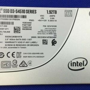 SSDSC2KB019T8 Intel D3-S4510 Series  1.92TB SATA 6Gbps 2.5in SSD