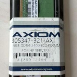 Axiom 8GB DDR4-2400 ECC RDIMM for HP - 805347-B21 New in Box